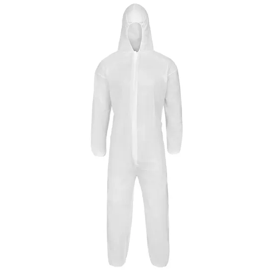 Étanche/plastique/PE/travail/sécurité/vêtements/SMS non-tissé jetable PP sécurité combinaison de protection vêtements de protection vêtements de protection combinaison de protection/robe