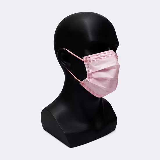 Masque facial médical non tissé jetable à 3 plis