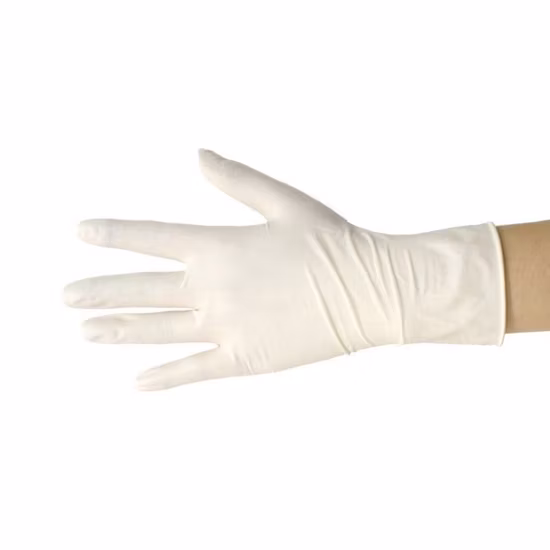 Gants médicaux jetables en latex Gants chirurgicaux en latex stériles poudrés ou non poudrés poudrés avec CE et ISO